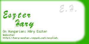 eszter hary business card
